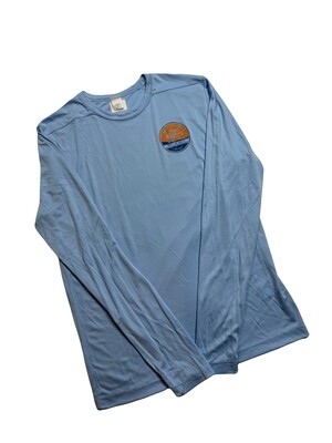 Lake Norman Shirts | Long Sleeve Dry Fit 50 SPF | Light Blue | Unisex Long Sleeve