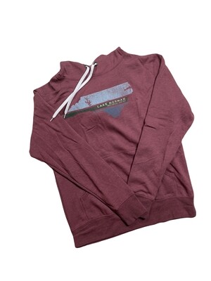 Lake Norman Shirts | North Carolina/Lake Norman | Burgundy | Unisex Hooded Sweatshirt