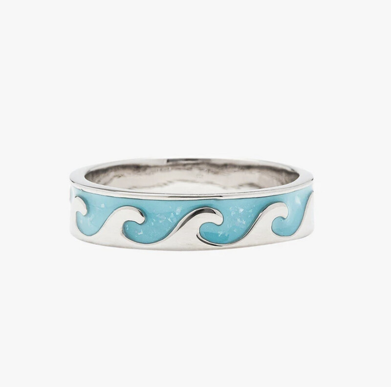 Pura Vida | Reversible Mop Wave Ring | Silver