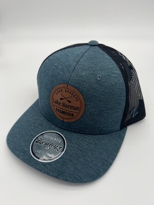 Lake Effects Hats | Leather Patch With Lake Norman Paddles | Teal