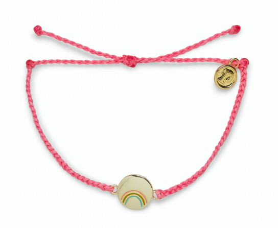 Pura Vida | Be A Rainbow Gold | Bracelet | Pink