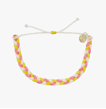 Pura Vida | Braided | Bracelet | Strawberry Lemonade