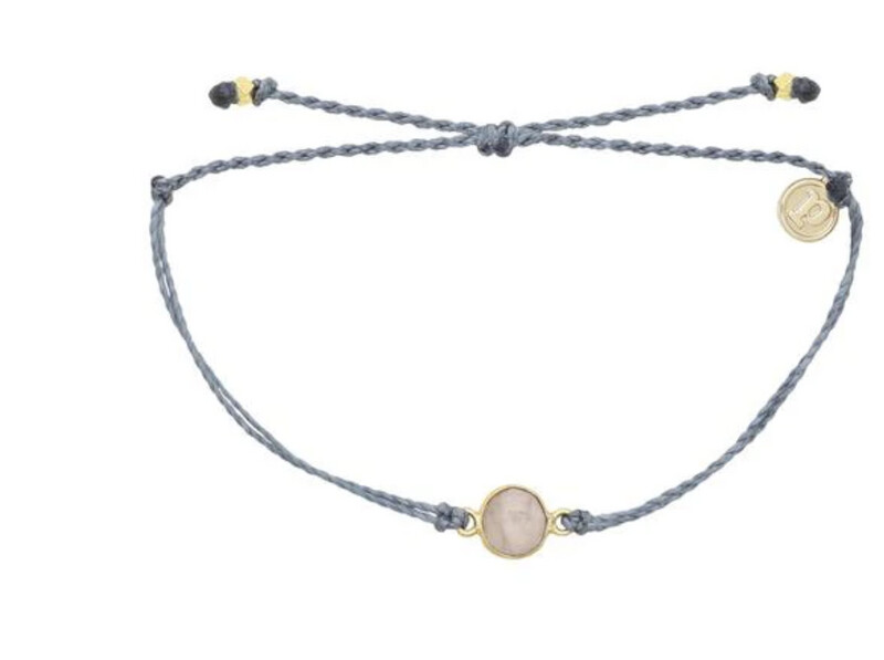 Pura Vida | Gold Rose Quartz Bracelet