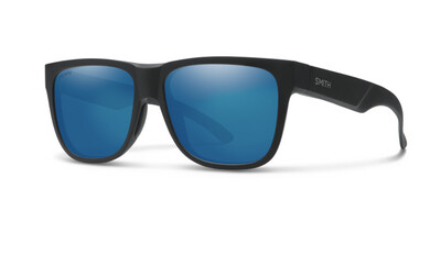 Smith Sunglasses | Hookshot | Matte Black + ChromaPop Polarized Blue Mirror