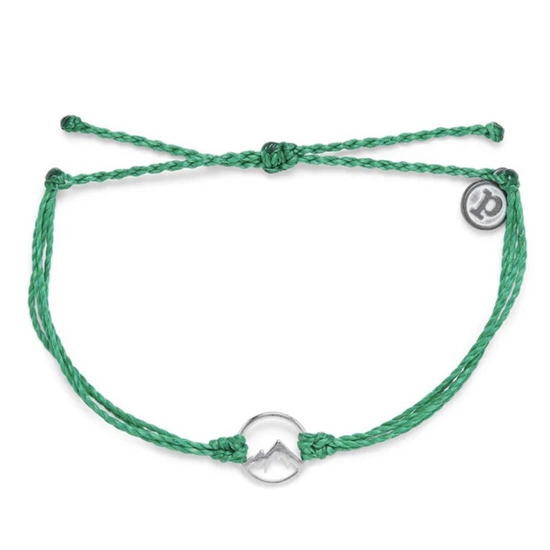 Pura Vida | Silver Sierra | Bracelet | Kelly Green