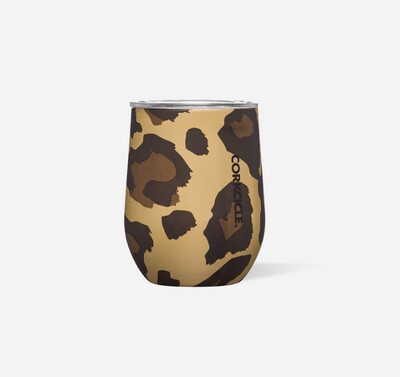 Corkcicle | 12oz Stemless | Luxe Leopard