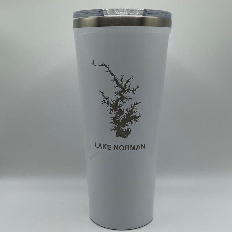 Corkcicle | 24 oz Lake Norman Custom Tumbler | White