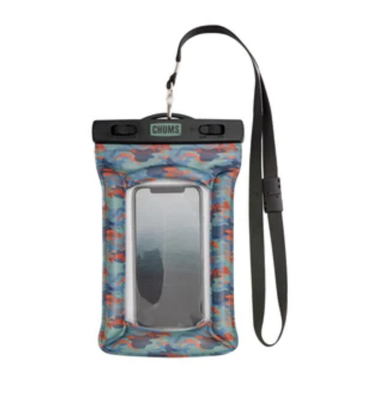Chums | Floating Phone Protector | Fish Camo Blue