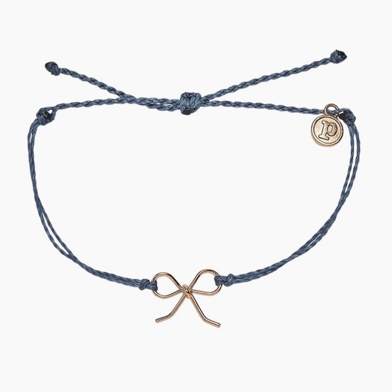 Pura Vida | Bow Charm | Bracelet | Rose Gold