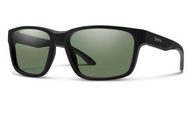 Smith Sunglasses | Basecamp | Matte Black + Chromapop Polarized Grey Green Lens