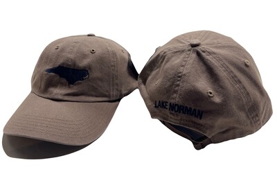 Lake Norman Hats | Embroidered State of NC | Driftwood