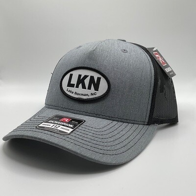 Lake Norman Hats | LKN Logo Hat | Grey Trucker