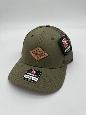 Lake Norman Hats | Lake Norman Don't Be Salty Leather Patch | Army Green
