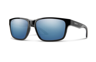 Smith Sunglasses | Basecamp | Matte Black + ChromaPop Polarized Blue Mirror Lens