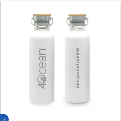 4 Ocean | Reusable Vacuum Insulated Bottle | White