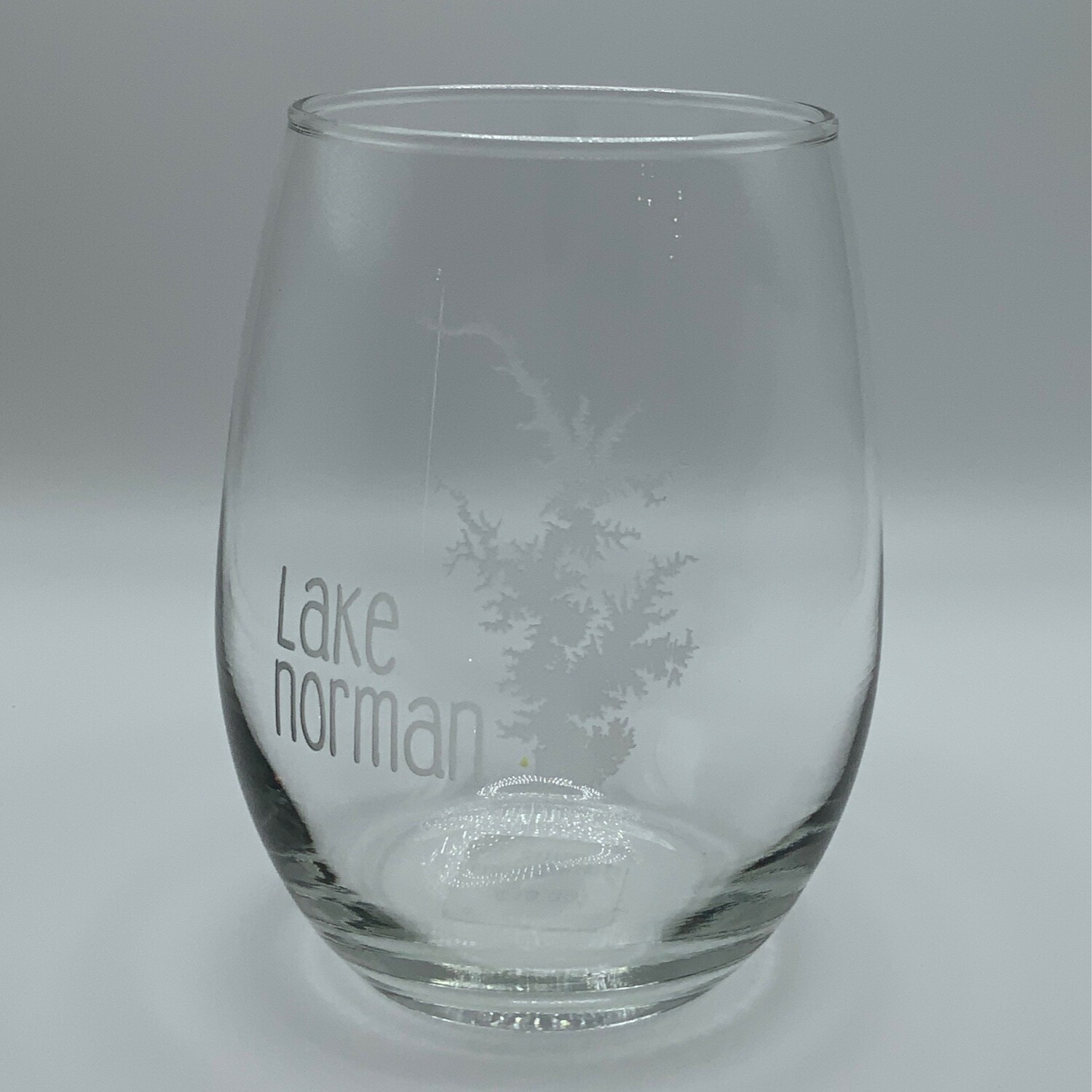 Lake Norman Glasses | Lake Norman Stemless Wine Glass | Lake Outline