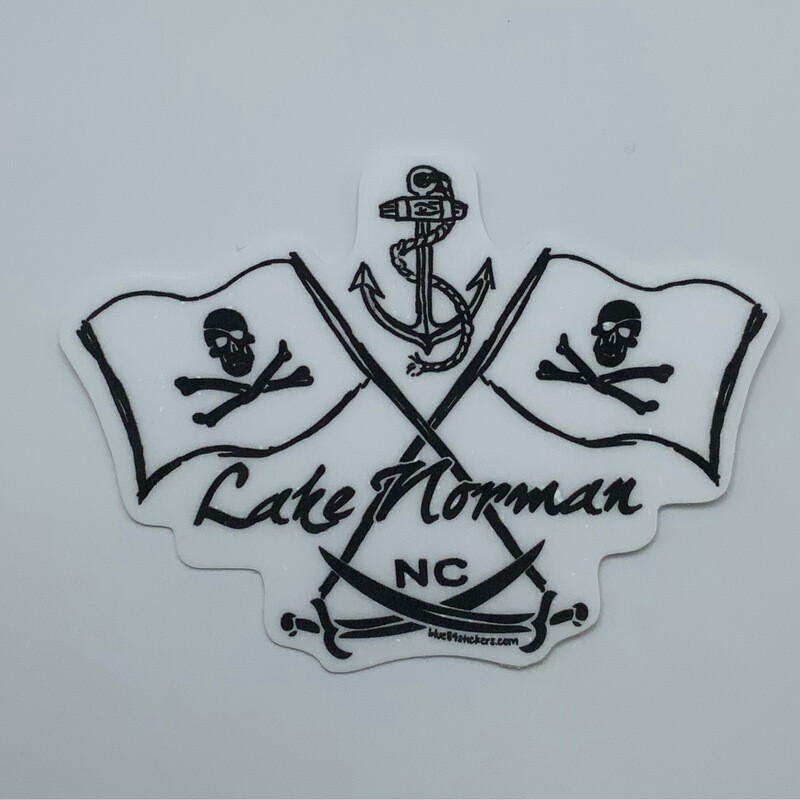 Lake Norman Stickers | Skids Pirate Flag | Lake Norman NC