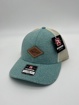 Lake Norman Hats | Lake Norman Don't Be Salty Leather Patch | Teal Heather