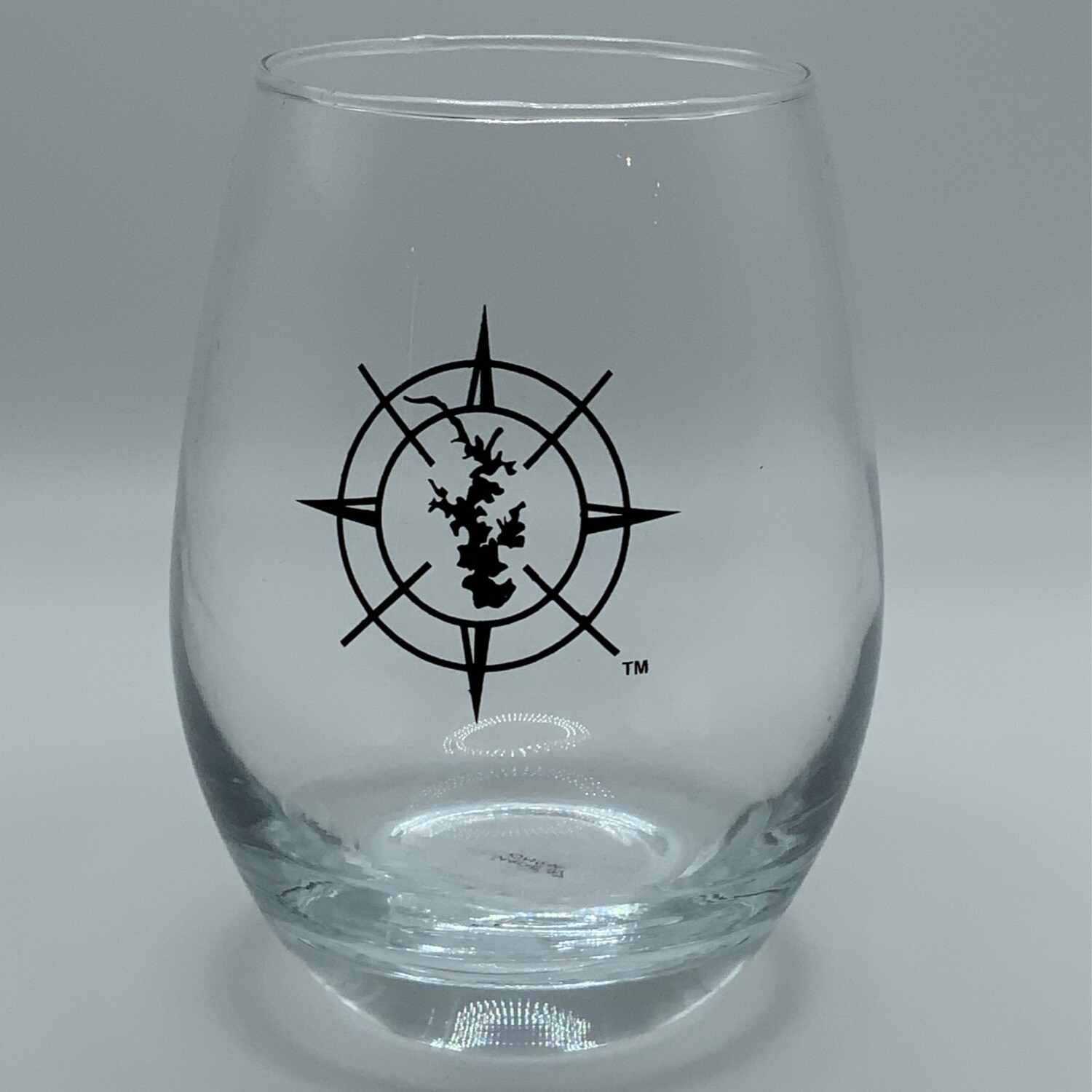 Lake Norman Glasses | Lake Norman Stemless Wine Glass | Compass