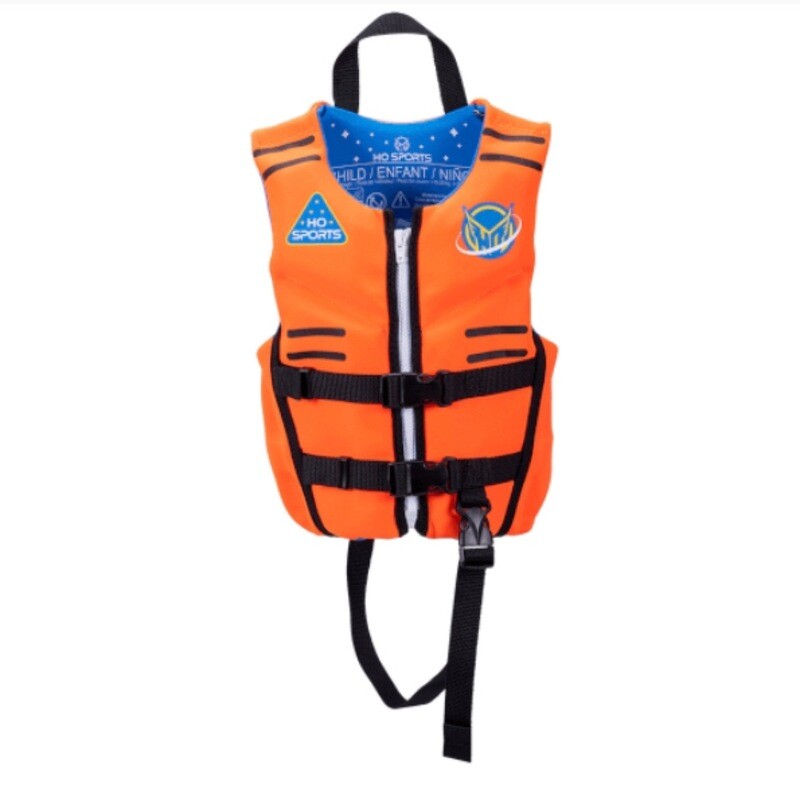 Youth &amp; Kids Vests | HO Sports | Child Pursuit HRN Neo Vest | Orange/Blue