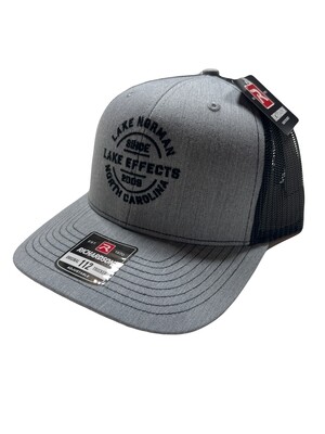 Lake Effects Hats | Lake Effects Trucker Hat | Heather Grey/Black