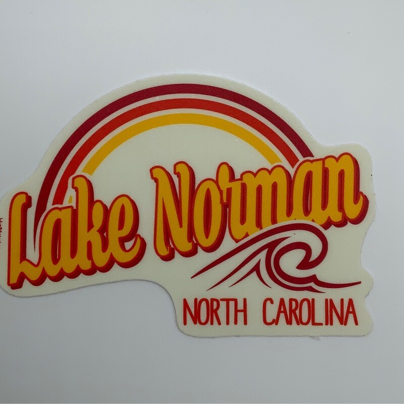 Lake Norman Stickers | Lake Norman | Rainbow &amp; Wave