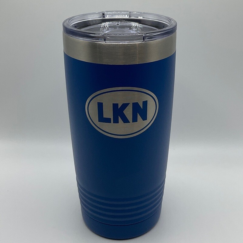 Lake Norman Tumblers | Stainless Steel 20 oz Tumbler | LKN | Royal Blue