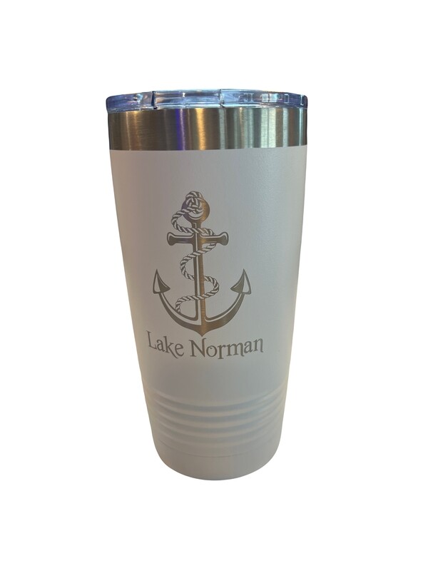 Lake Norman Tumblers | 20 oz. Tumbler | White | Anchor