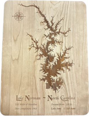 Lake Norman Cutting Boards | 12x16 Cutting Board