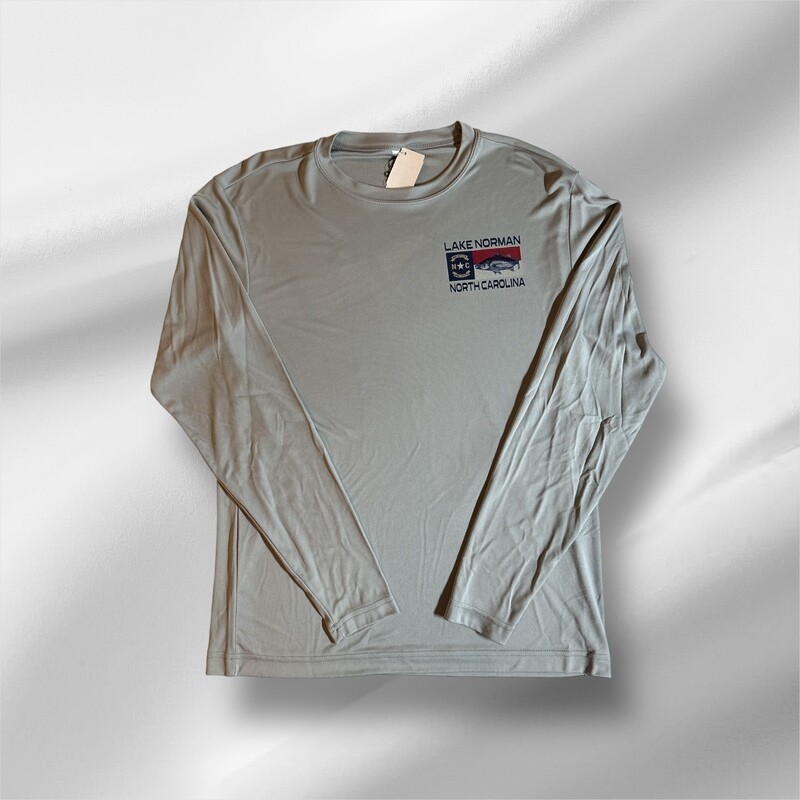 Lake Norman Shirts | Performance Long Sleeve Tee - Silver