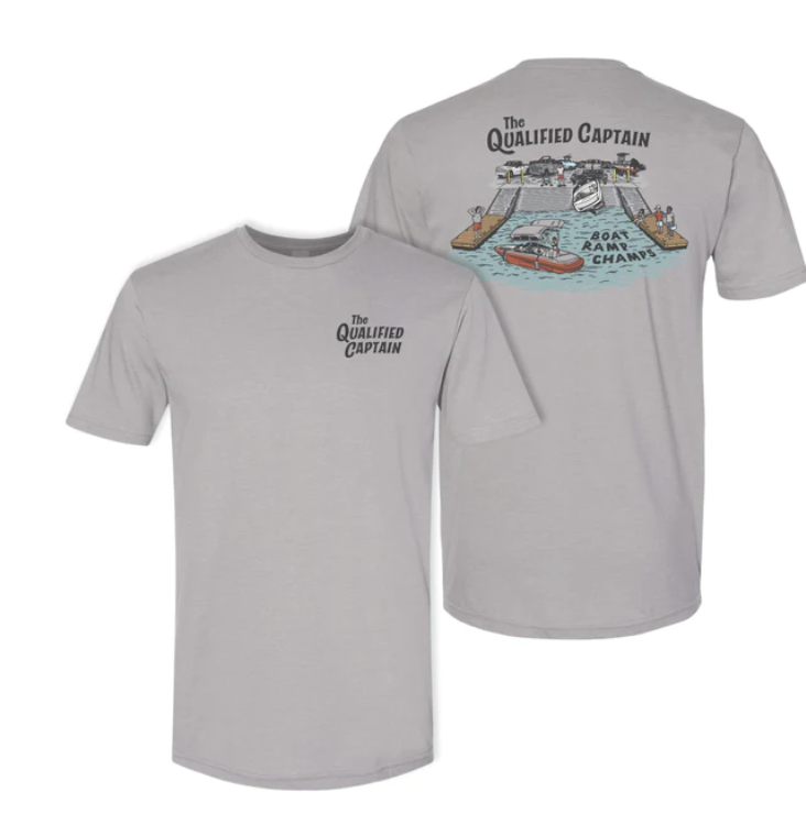 Qualified Captain Shirts &amp; Hats | Boat Ramp Champ - Grey