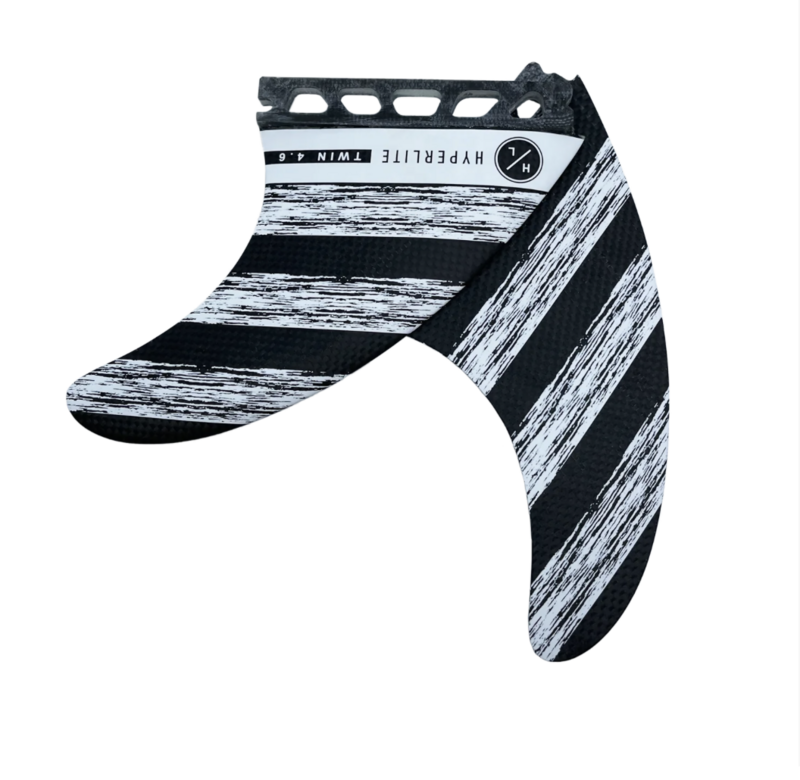 Hyperlite Wakesurf / Wakeboard | 4.6 Carbon Twin Fin Set w/ Key
