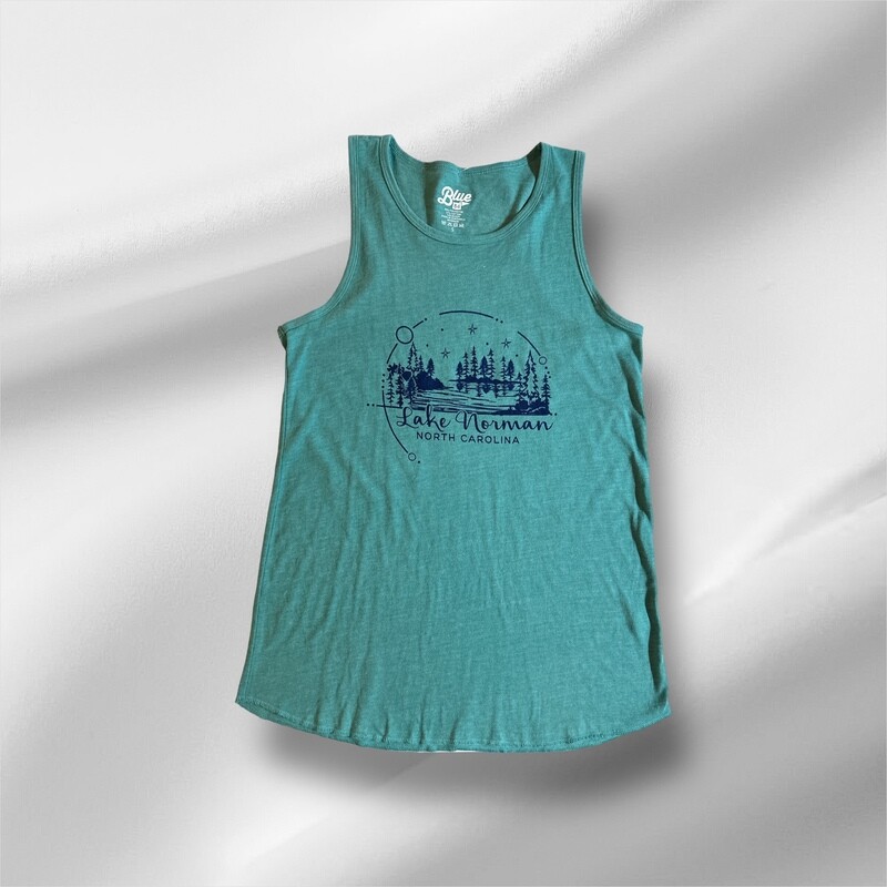 Lake Norman Shirts | Dragonite Lake/Pines Racer Back Tank - Lagoon