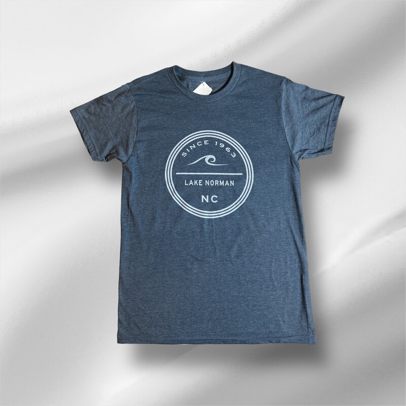 Lake Norman Shirts | Arcane Wave Soft Malibu T-Shirt - Heather Navy