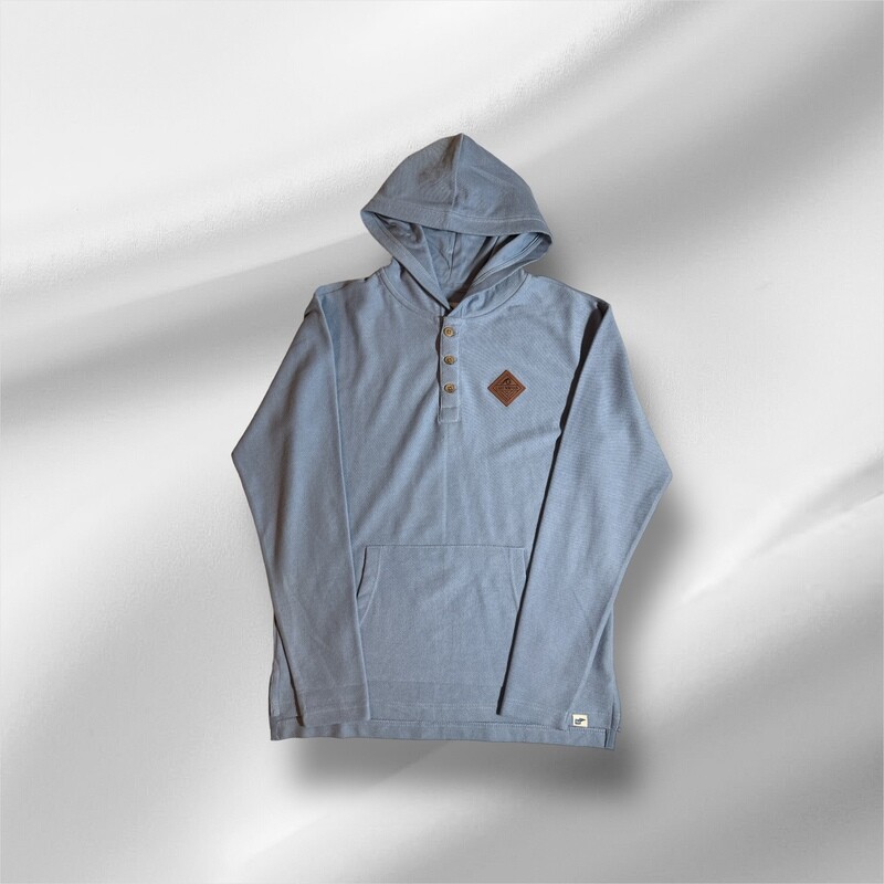 Lake Norman Shirts | Gripping Wave Leather Dust Blue