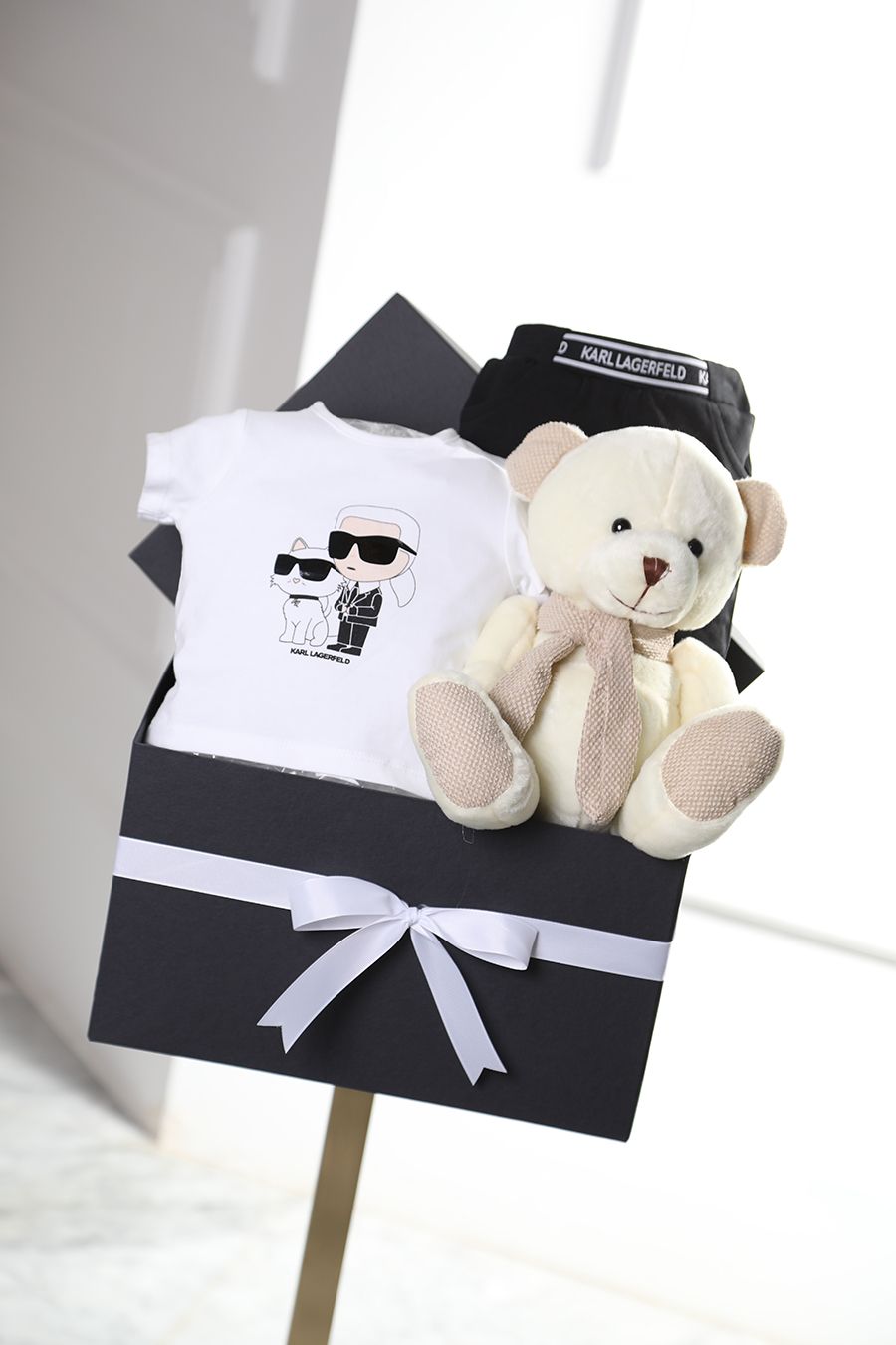 Karl Lagerfeld baby basket