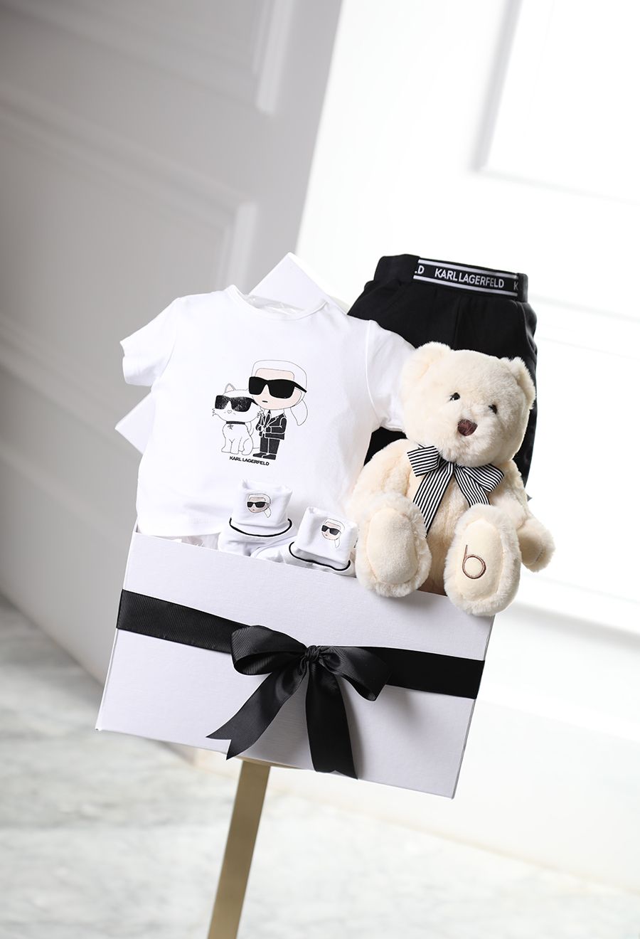 Karl Lagerfeld baby basket