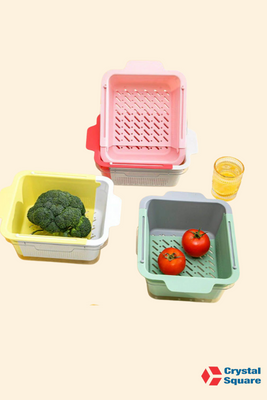 Adjustable Fruit And Vegetable Draining Basket