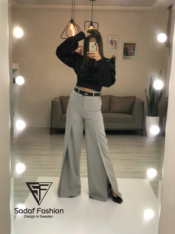 AZARA Slätt Elegant Byxor