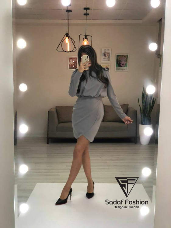 Lanvise Klänning Grå