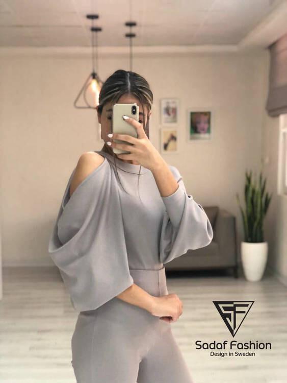 ZOFFIN Slätt Elegant Tvådelad