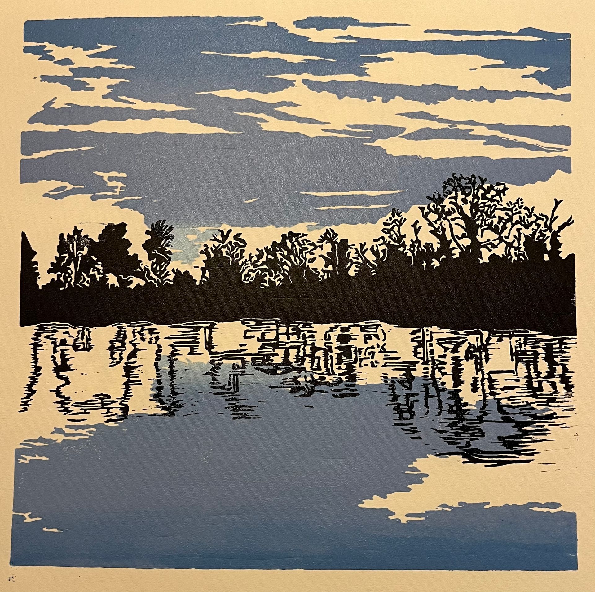 Late afternoon silhouette (Framed)