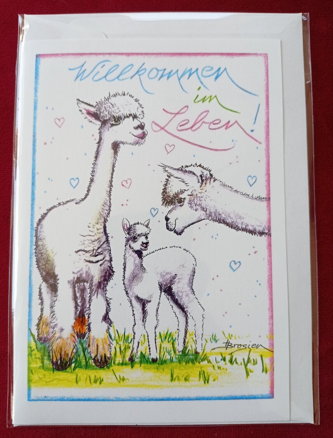 Glückwunschkarte zur Geburt