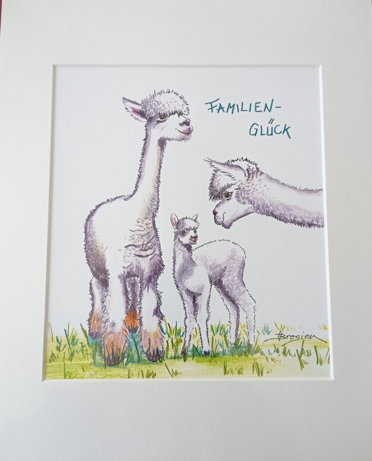 Passepartout- Bild " Familien- glück"