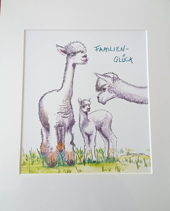 Passepartout- Bild Passepartout- Bild " Familien- glück"