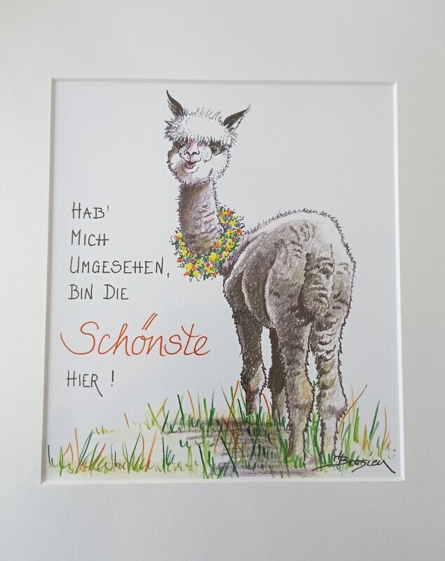 Passepartout- Bild Passepartout- Bild " Hab´mich umgesehen,..."