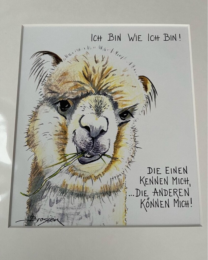 Passepartout- Bild " Ich bin wie ich bin!...."
