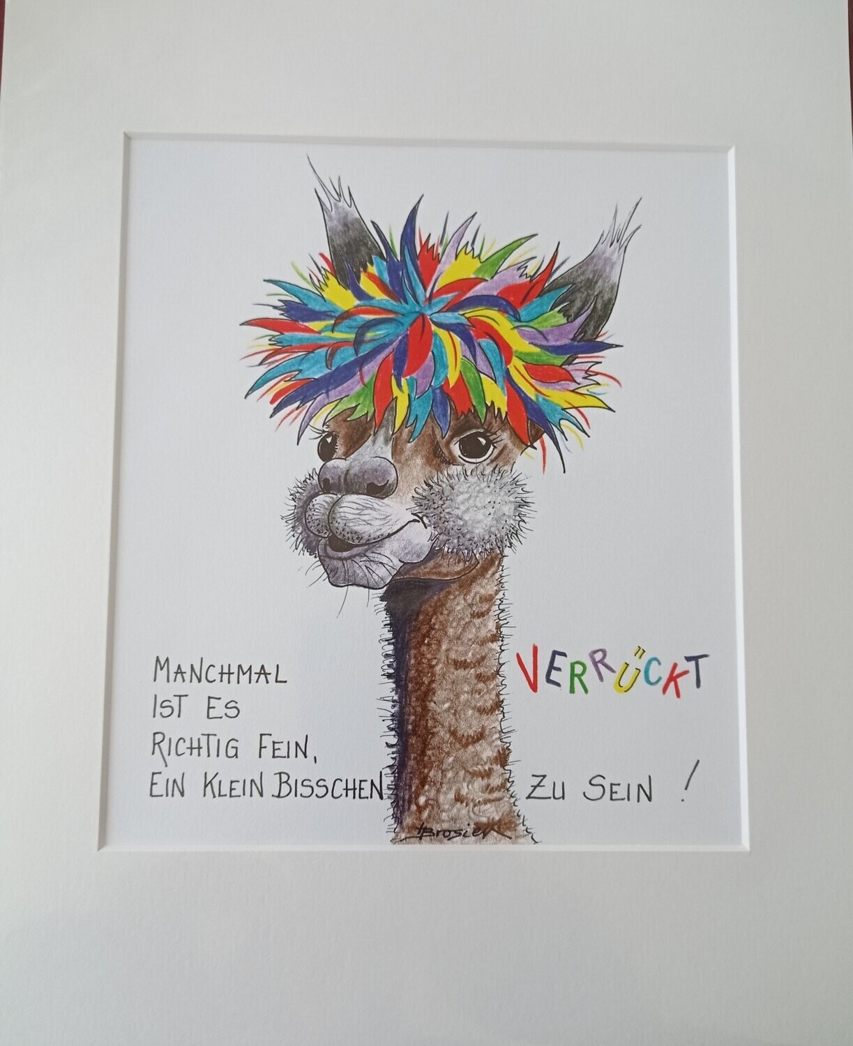 Passepartout- Bild " Manchmal ist es richtig fein..."