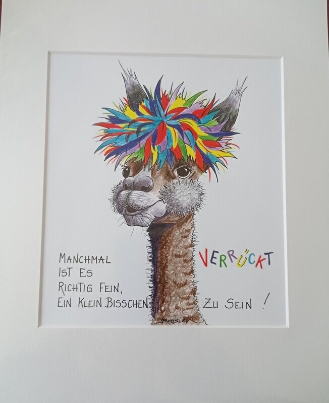 Passepartout- Bild Passepartout- Bild " Manchmal ist es richtig fein..."