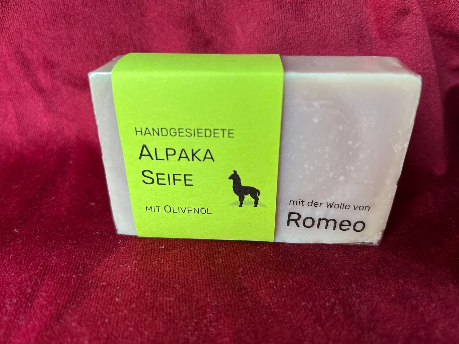 Alpaka Seife mit Duft nach Olivenöl